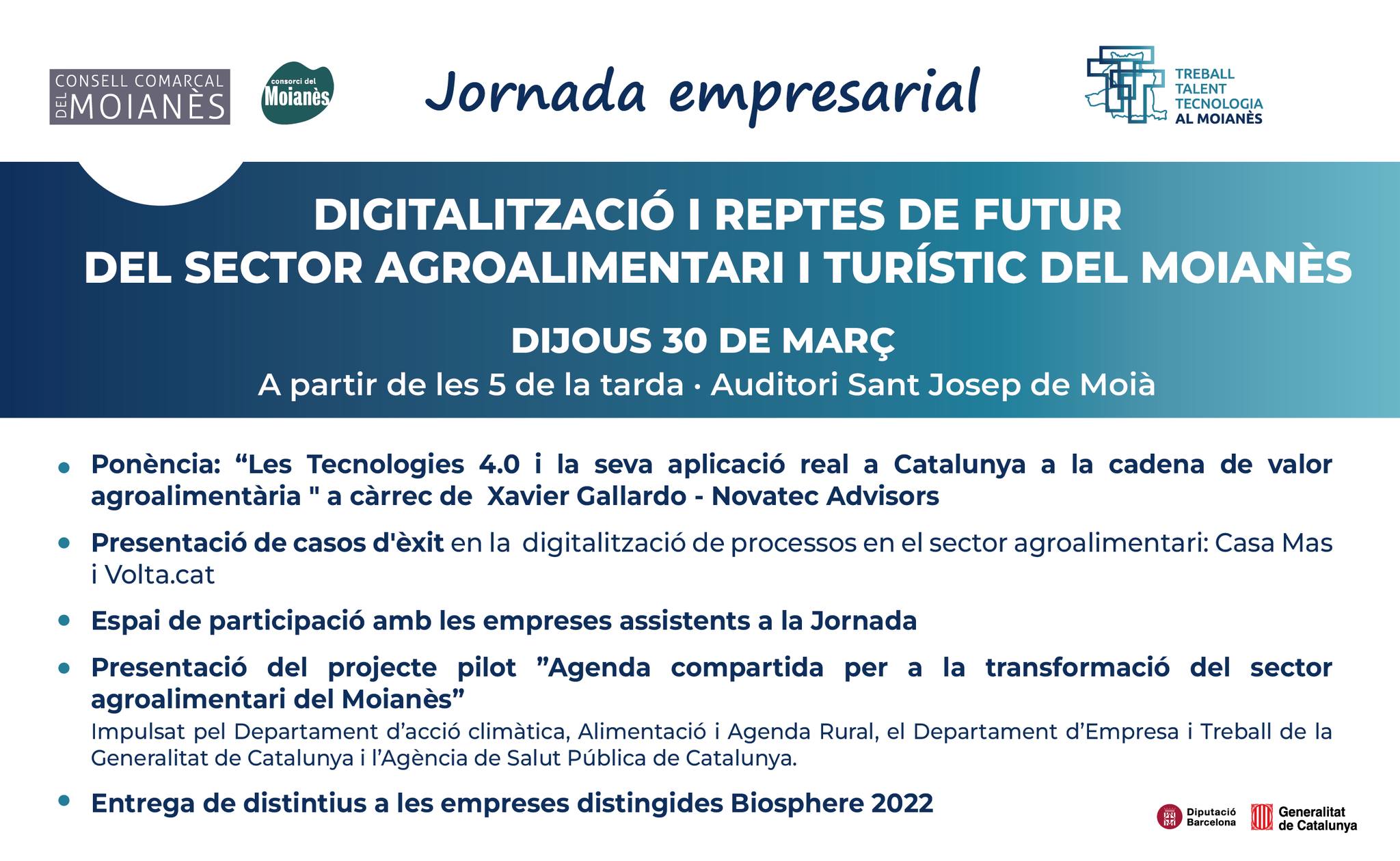 Jornada empresarial - Sector agroalimentari i turístic