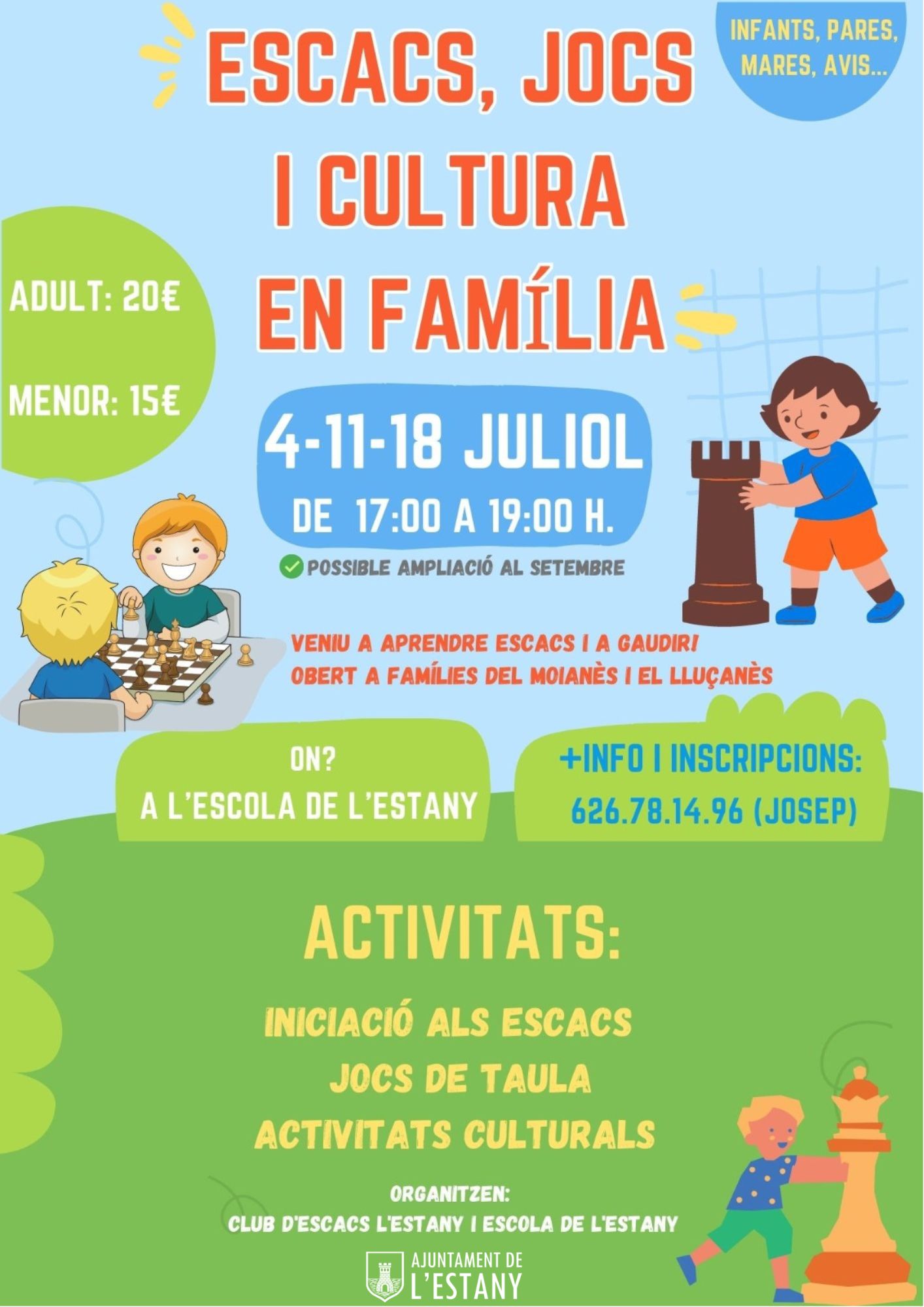 ESCACS, JOCS I CULTURA EN FAMÍLIA