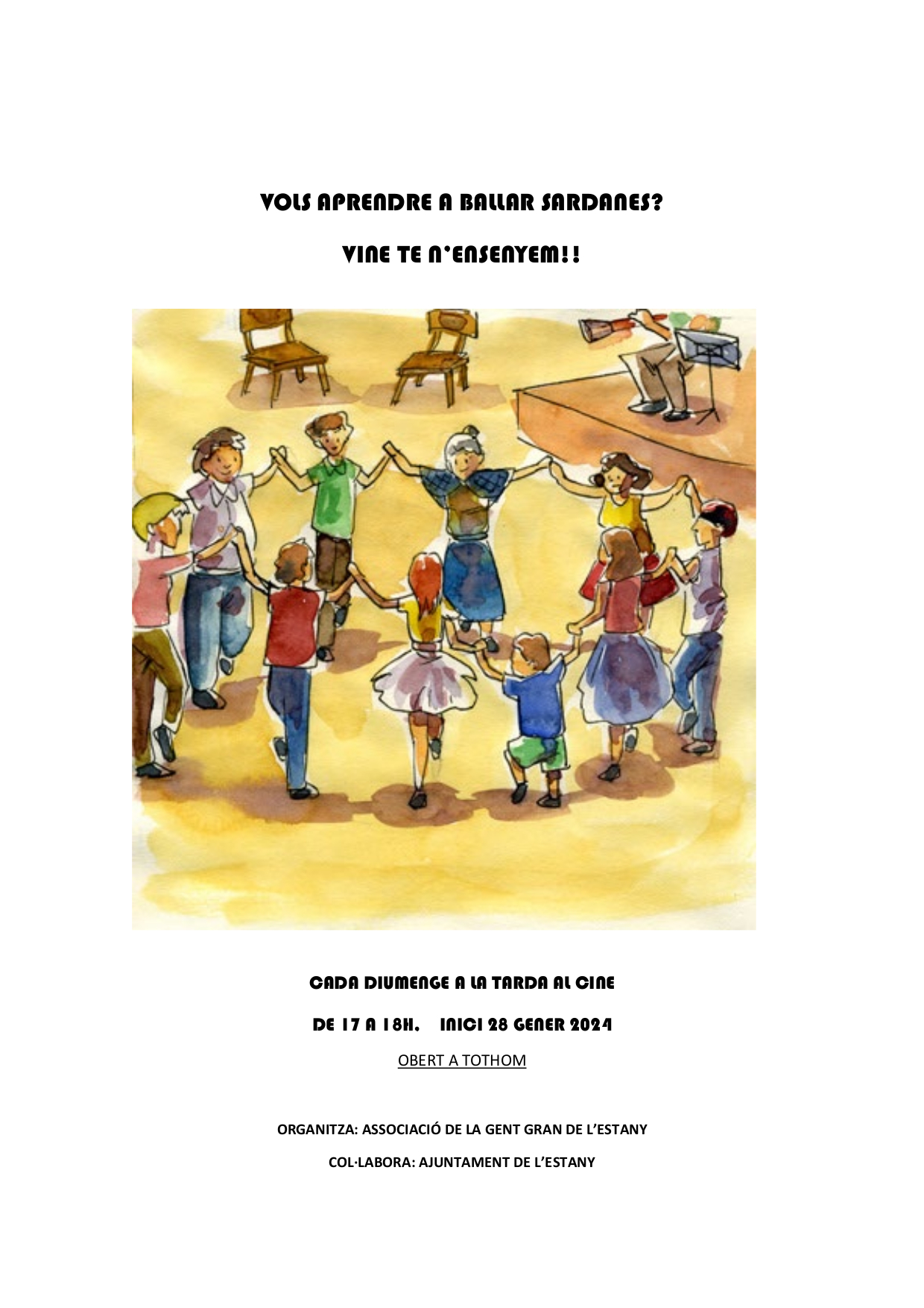 Voleu aprendre a ballar sardanes?