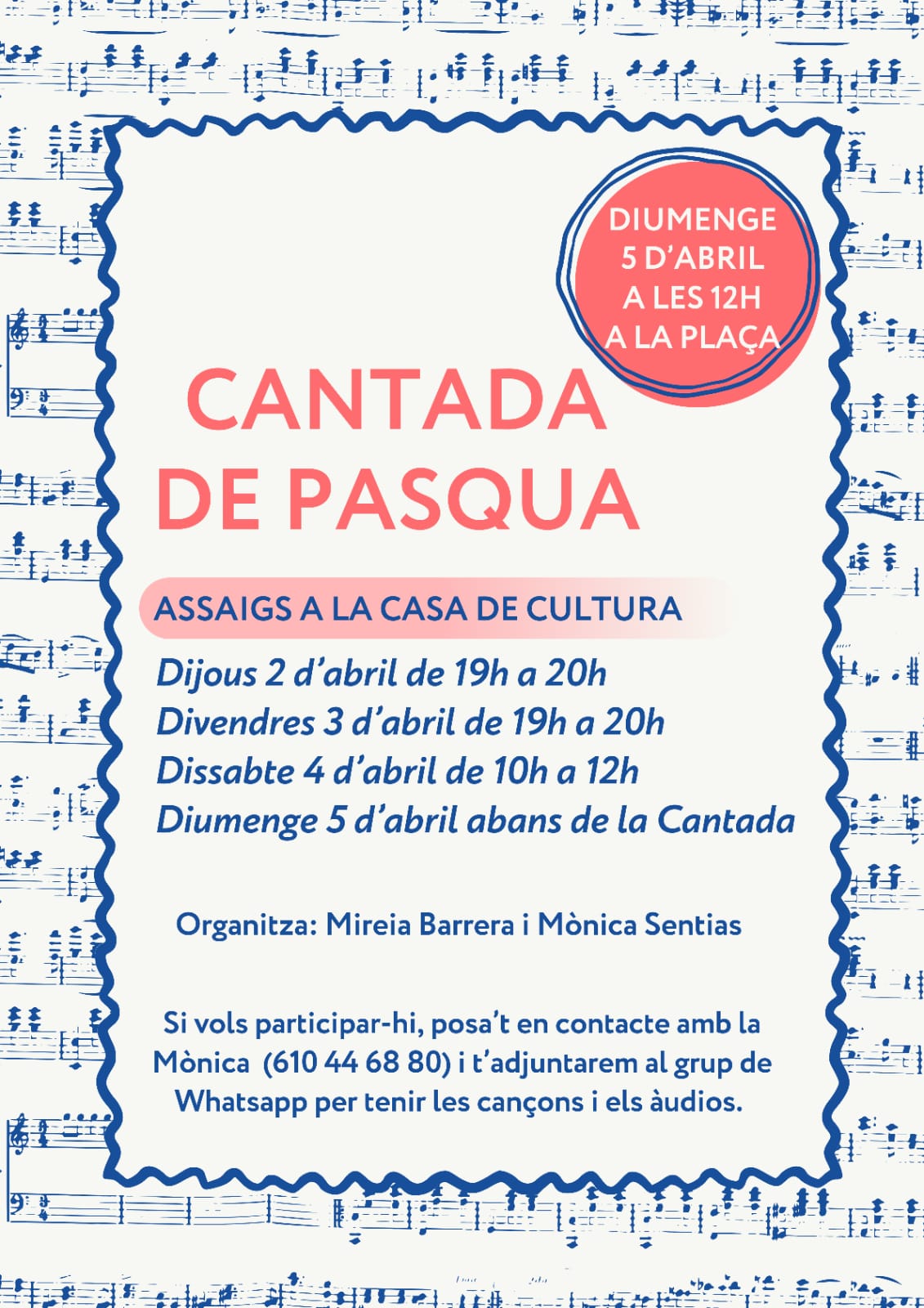 Cantada de Pasqua a l'Estany